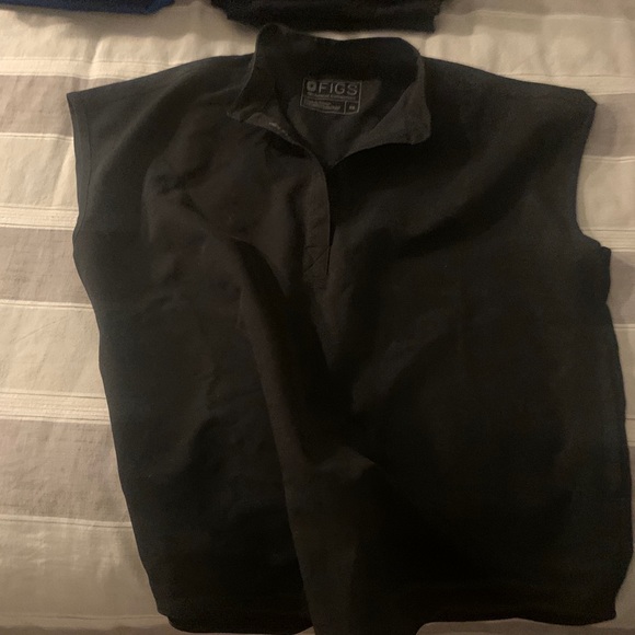 Figs Zamora Scrub Top XS Black
